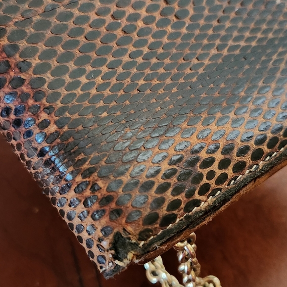 Gucci Python Wallet on a Chain Clutch Bag - Picture 4 of 9